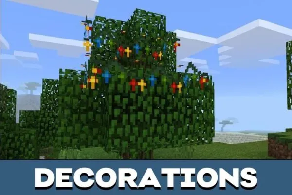 Decorations from Christmas Texture Pack for Minecraft PE