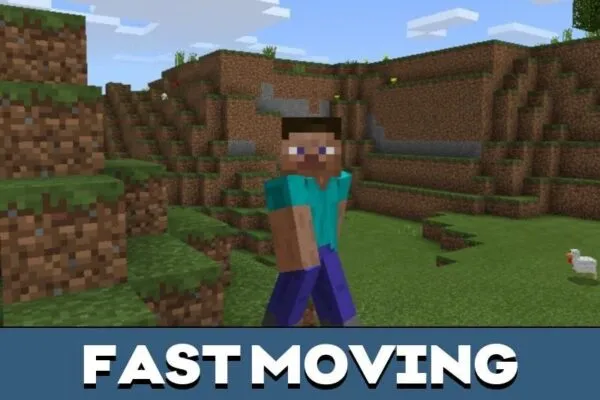 Fast moving from Gravity Mod for Minecraft PE