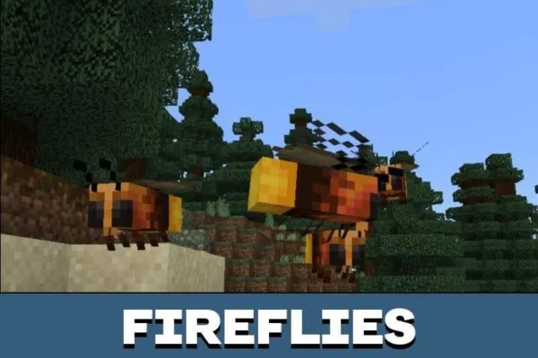 Fireflies from Bee Texture Pack for Minecraft PE