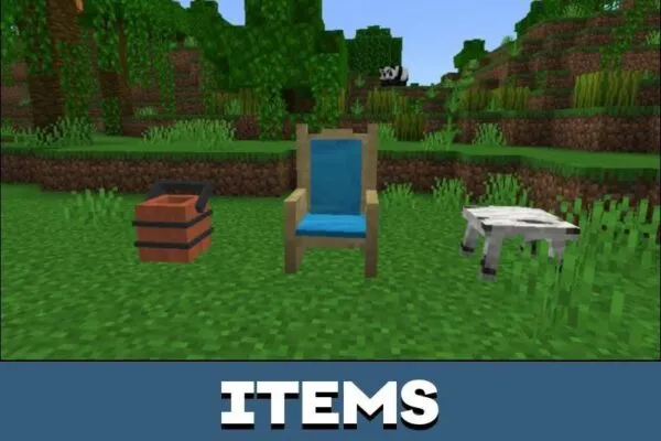 Items from Medieval Furniture Mod for Minecraft PE