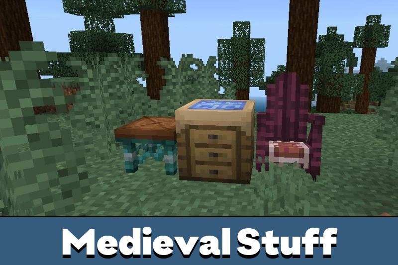 Download Medieval Furniture Mod for Minecraft PE Medieval Furniture Mod for MCPE