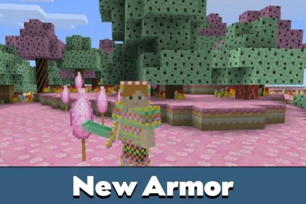 New Armor from Candy Texture Pack for Minecraft PE