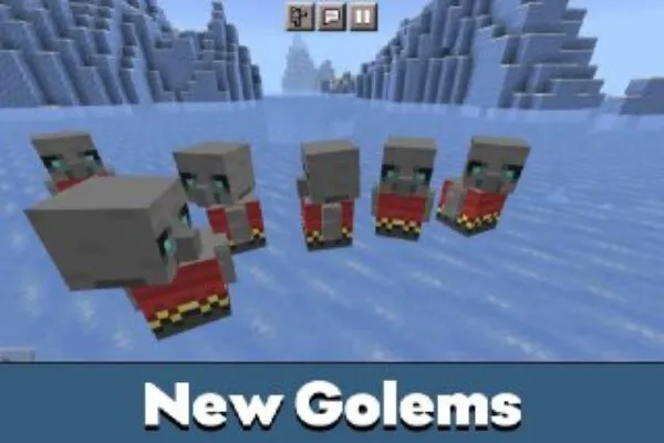 New Golems from Tuff Golem Mod for Minecraft PE