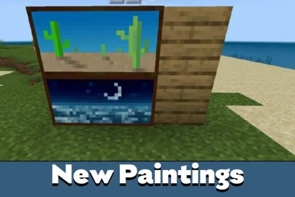 New Paintings from Paintings Mod for Minecraft PE