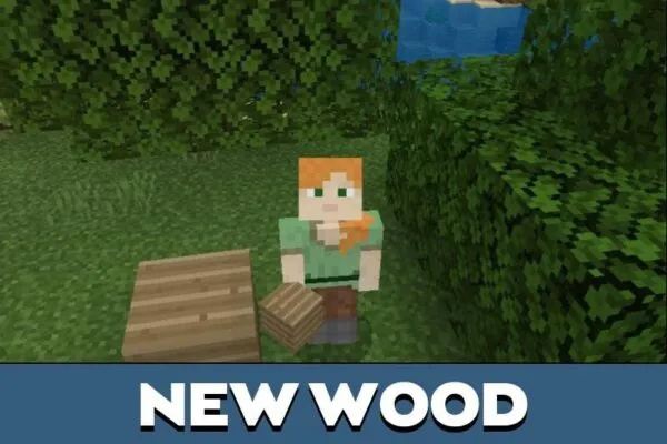 New Wood from Bamboo Mod for Minecraft PE