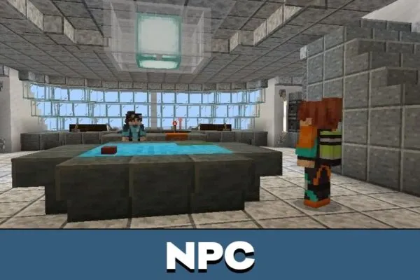 NPC from Ocean Explorer Map for Minecraft PE