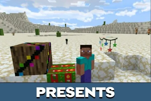 Presents from Christmas Texture Pack for Minecraft PE