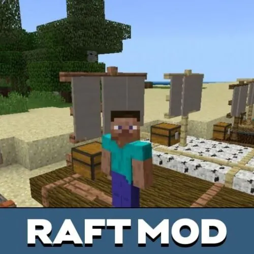 Raft Mod for Minecraft PE