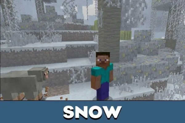 Snow from Christmas Texture Pack for Minecraft PE