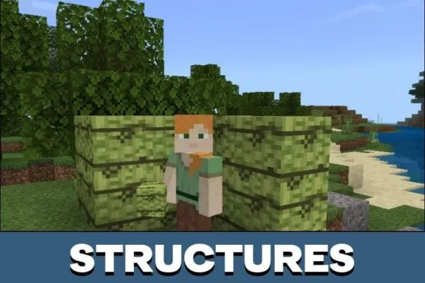 Structures from Bamboo Mod for Minecraft PE