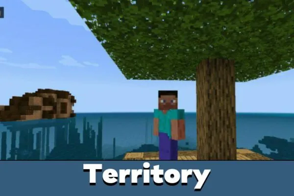 Territory from Sea Survival Map for Minecraft PE