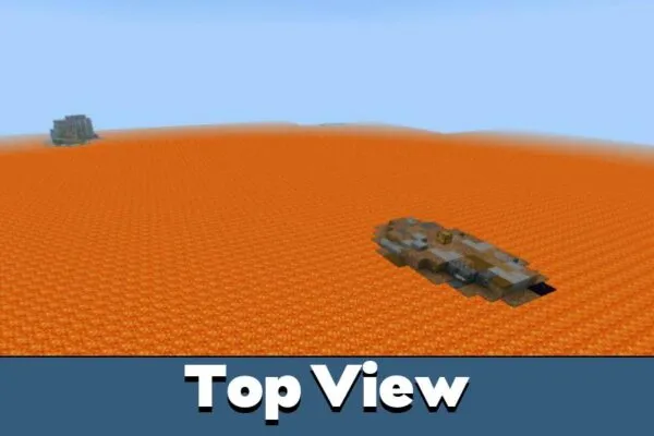 Top View from Sea Survival Map for Minecraft PE