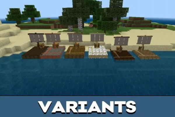 Variants from Raft Mod for Minecraft PE