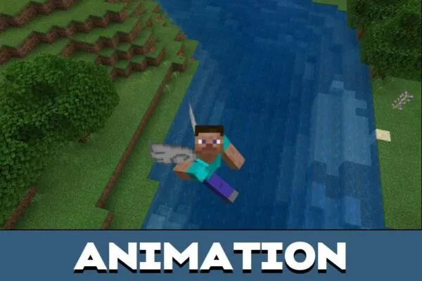 Animation from Fly Mod for Minecraft PE