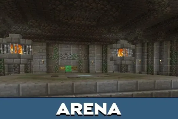 Arena from Dungeons Map for Minecraft PE