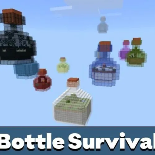 Bottle Survival Map for Minecraft PE