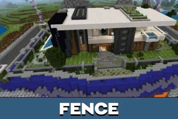 Fence from Safe House Map for Minecraft PE