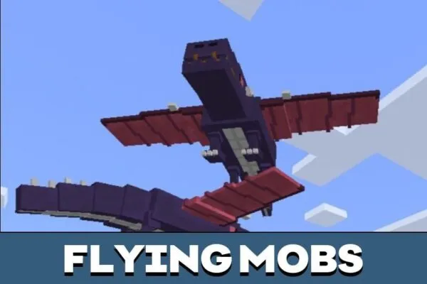 Flying Mobs from Clash of Craft Mod for Minecraft PE