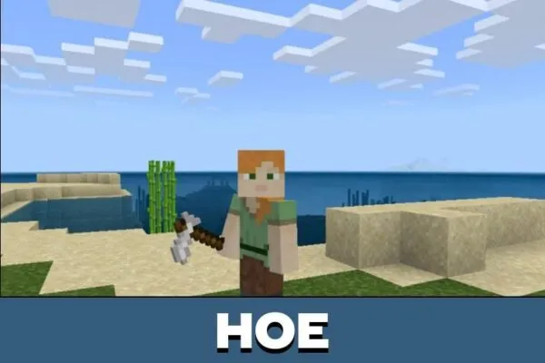 Hoe from Paper Mod for Minecraft PE