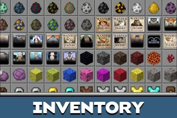 Inventory from One Piece Mod for Minecraft PE