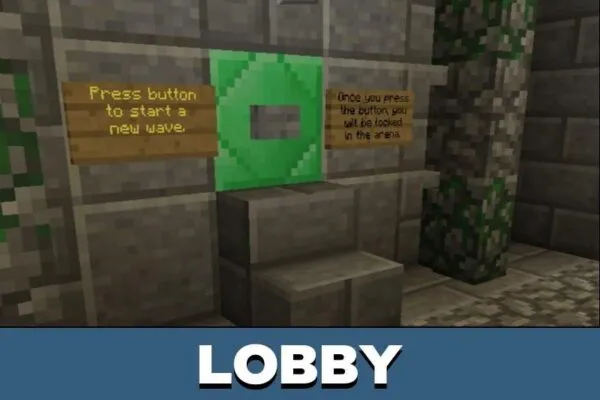 Lobby from Dungeons Map for Minecraft PE