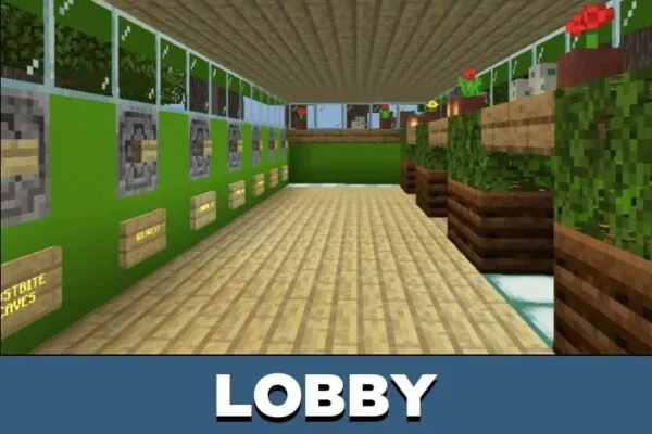 Lobby from Plants vs Zombies for Minecraft PE