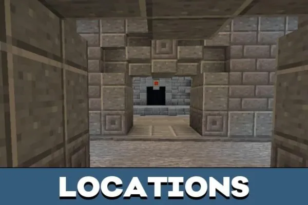 Locations from Dungeons Map for Minecraft PE