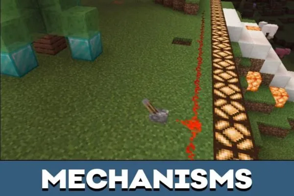 Mechanisms from Safe House Map for Minecraft PE