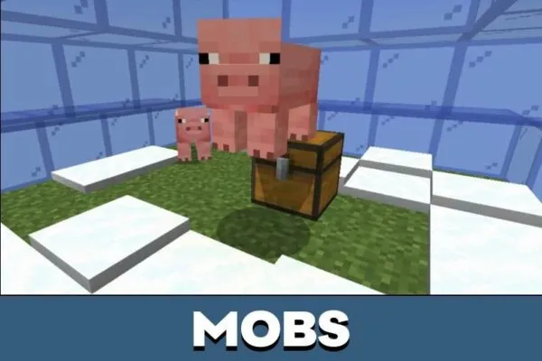 Mobs from Bottle Survival Map for Minecraft PE