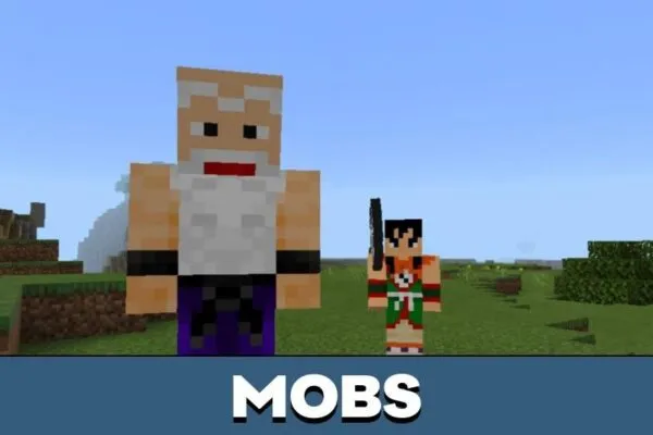 Mobs from Dragon Ball Mod for Minecraft PE