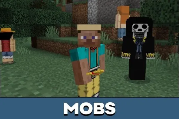 Mobs from One Piece Mod for Minecraft PE