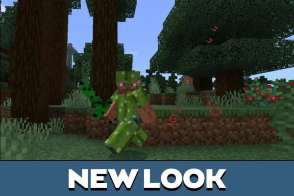 New Look from Cactus Armor and Sword Mod for Minecraft PE