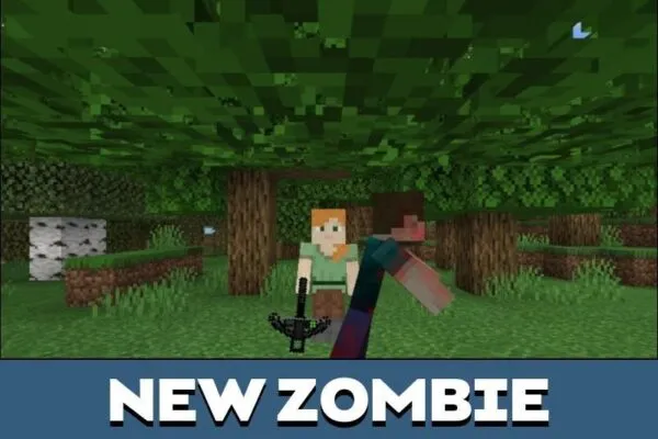 New zombies from Zombie Apocalypse Mod for Minecraft PE