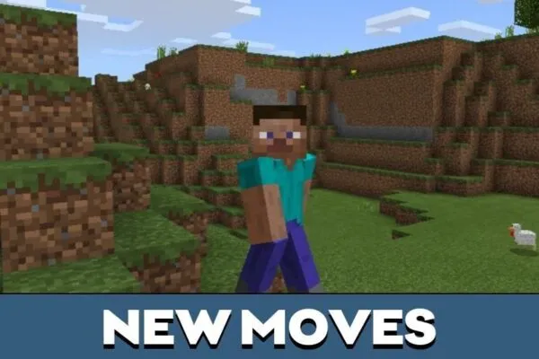 New Moves from Parkour Mod for Minecraft PE