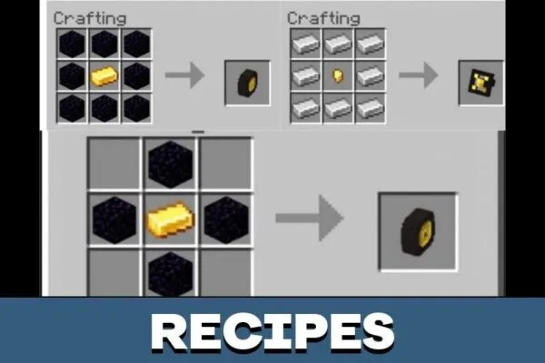 Recipes from Farming Mod for Minecraft PE