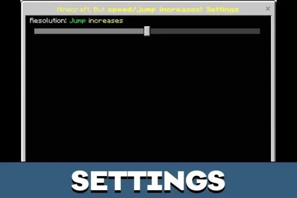 Settings from Parkour Mod for Minecraft PE