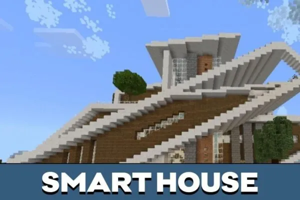 Smart House from Safe House Map for Minecraft PE