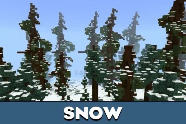 Snow from Seasons Mod for Minecraft PE