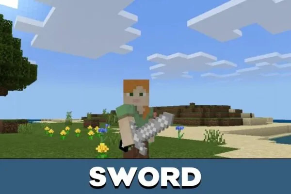 Sword from Paper Mod for Minecraft PE