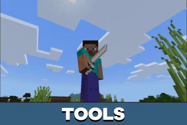 Tools from Attack on Titan Mod for Minecraft PE