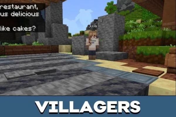 Villagers from Dungeons Map for Minecraft PE