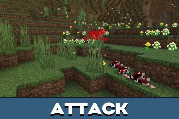 Attack from Snake Mod for Minecraft PE