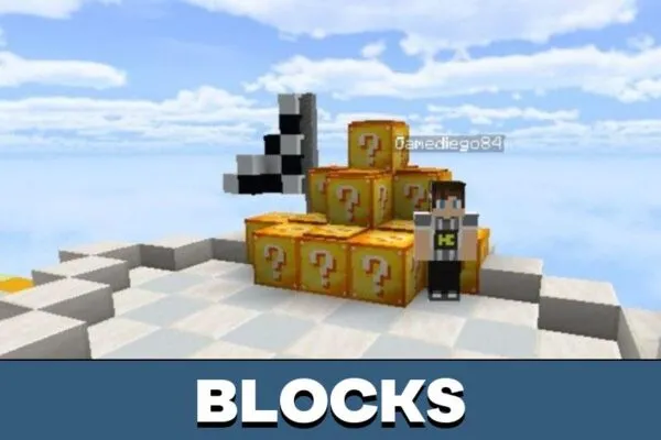 Blocks from Lucky Blocks Map for Minecraft PE