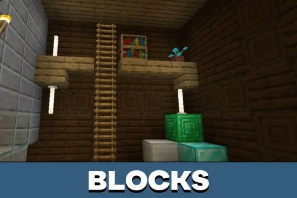 Blocks from Woodland Mansion Map for Minecraft PE