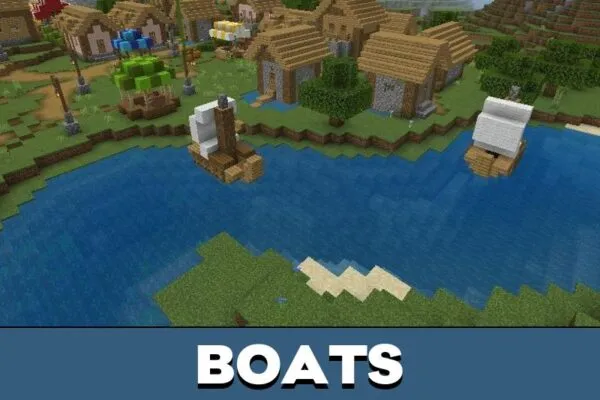 Boats from Assassin Map for Minecraft PE