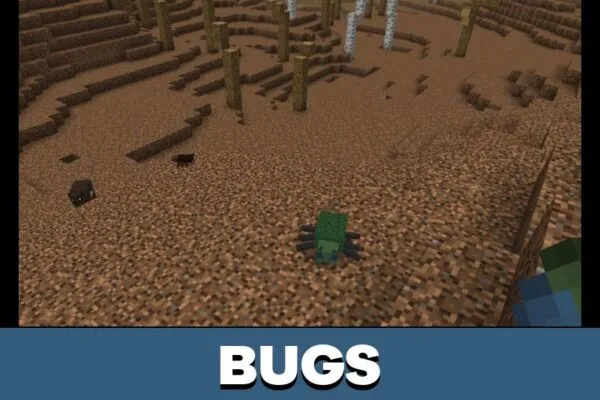 Bugs from Cockroach Mod for Minecraft PE