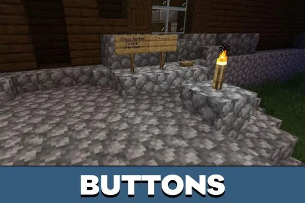 Buttons from Woodland Mansion Map for Minecraft PE