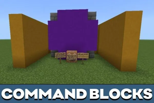 Command blocks from Art Map for Minecraft PE