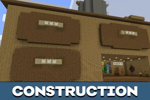 Construction from Art Map for Minecraft PE