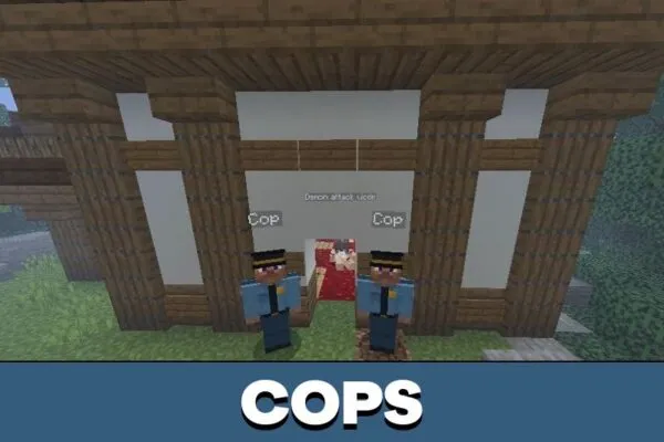 Cops from Demon Slayer Map for Minecraft PE